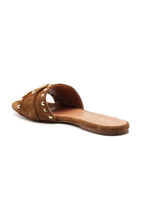 Ciabatta bassa in suede marrone VIA ROMA 15 | 4624MARTORA